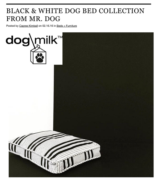 Mr. Dog Bed Collection As Seen in Dog Milk
