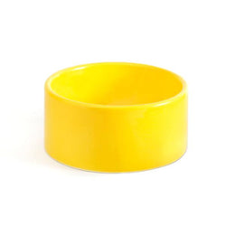 Dog Bowl Yellow Ceramic Cool Hip Modern Beautiful Best Unique High Quality Made in USA Made in Brooklyn Mr. Dog New York