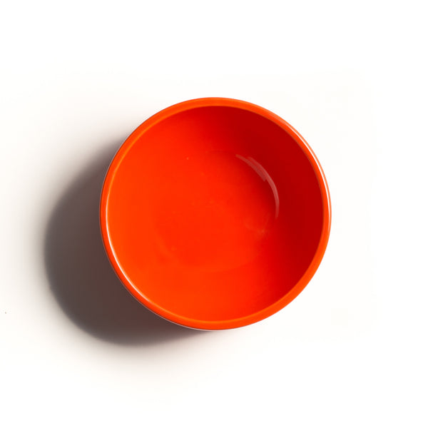 Dog Bowl Orange Ceramic Cool Hip Modern Beautiful Best Unique High Quality Made in USA Made in Brooklyn Mr. Dog New York