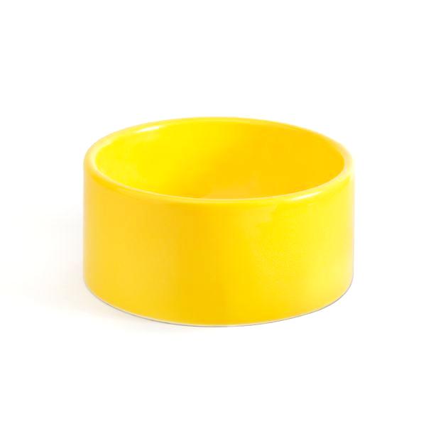 Dog Bowl Yellow Ceramic Cool Hip Modern Beautiful Best Unique High Quality Made in USA Made in Brooklyn Mr. Dog New York