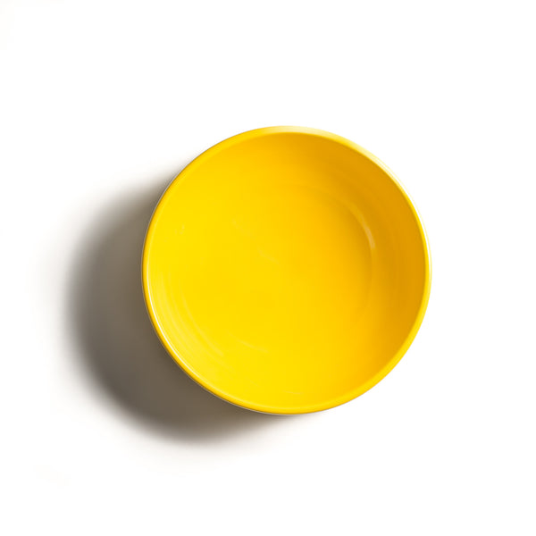 Dog Bowl Yellow Ceramic Cool Hip Modern Beautiful Best Unique High Quality Made in USA Made in Brooklyn Mr. Dog New York