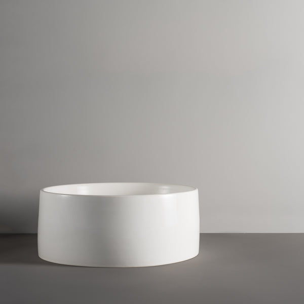 Dog Bowl White Ceramic Cool Hip Modern Beautiful Best Unique High Quality Made in USA Made in Brooklyn Mr. Dog New York