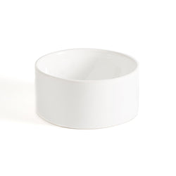 Dog Bowl White Ceramic Cool Hip Modern Beautiful Best Unique High Quality Made in USA Made in Brooklyn Mr. Dog New York