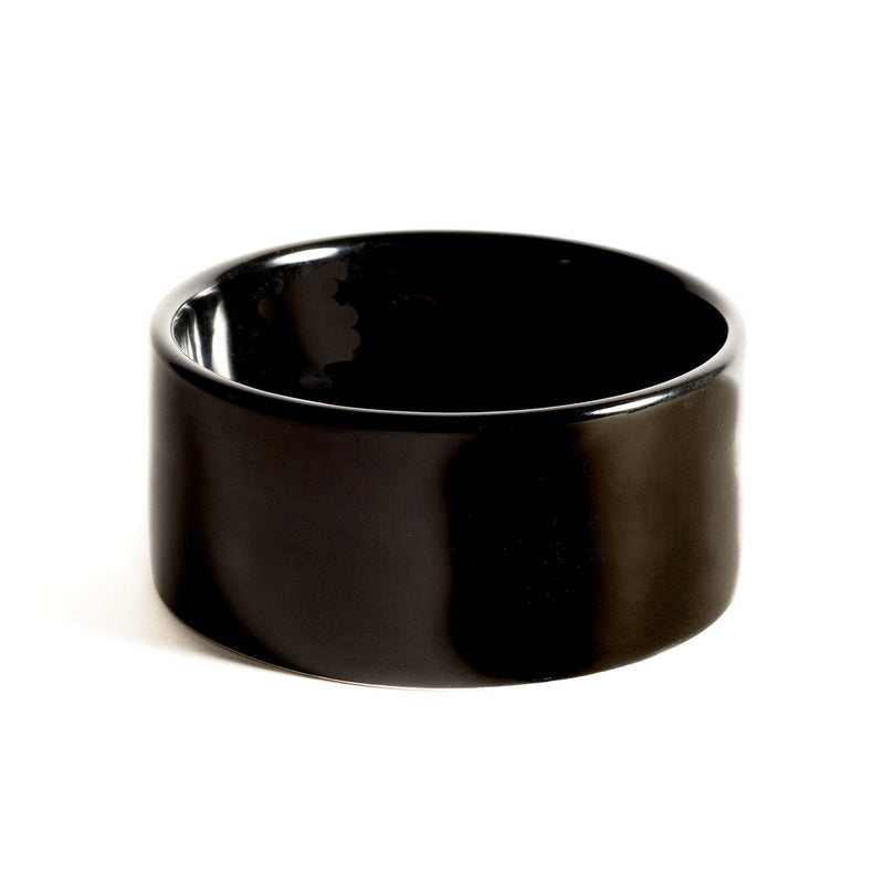 Ceramic dog bowl – black