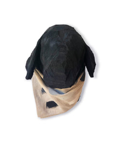 Limited Edition Grey Scale Hand Painted Bandana