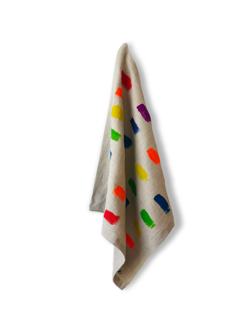 Limited Edition ROYGBIV Hand Painted Bandana