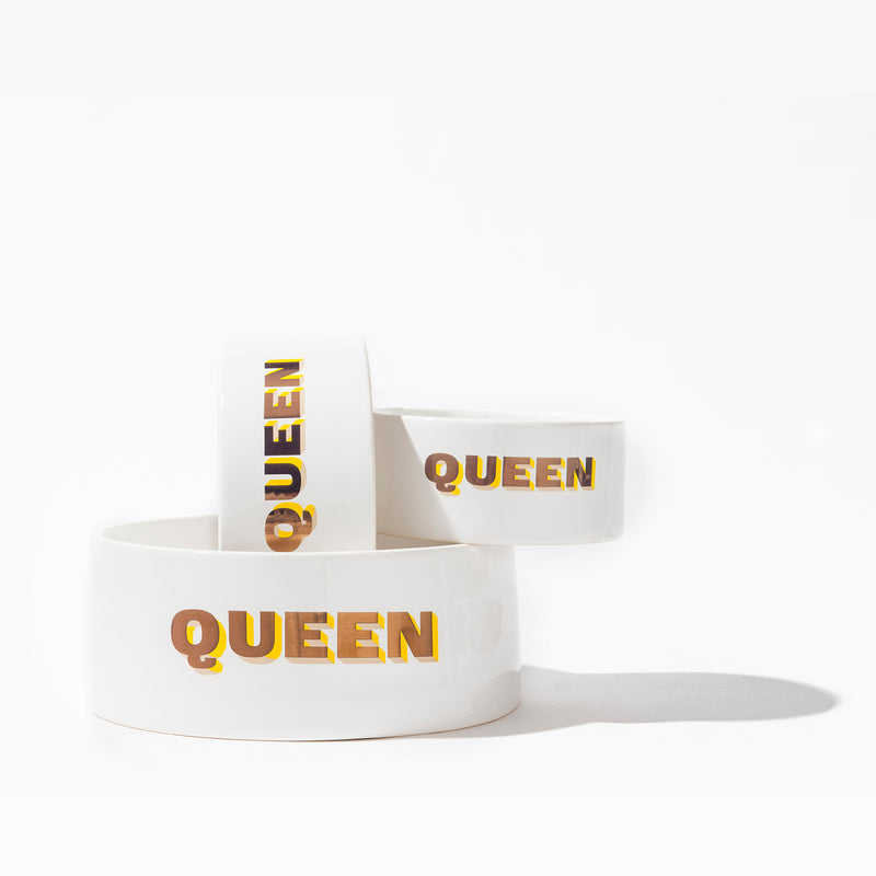 Queen Dog Bowl