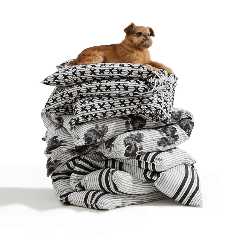 Stripe Dog Pillow Bed
