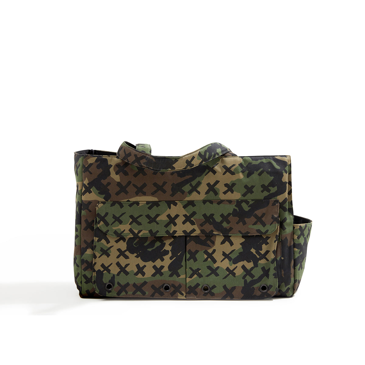 X-Mini Aren Shopper in Recycled Nylon and Monogram Print