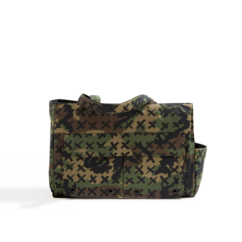 Dog Travel Tote Camo-X Black